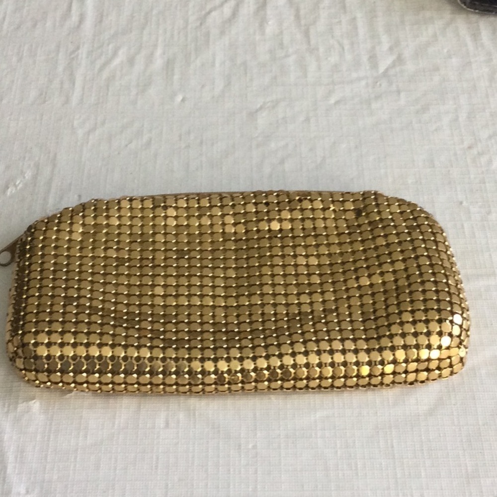 Chic Gold Mesh Wristlet